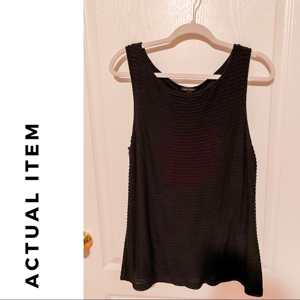 Banana Republic Sleeveless Black Top
